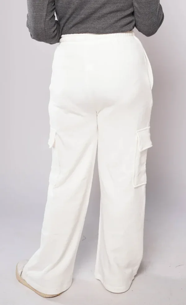 HM - White Wide Leg Cargo Trousers - Image 6