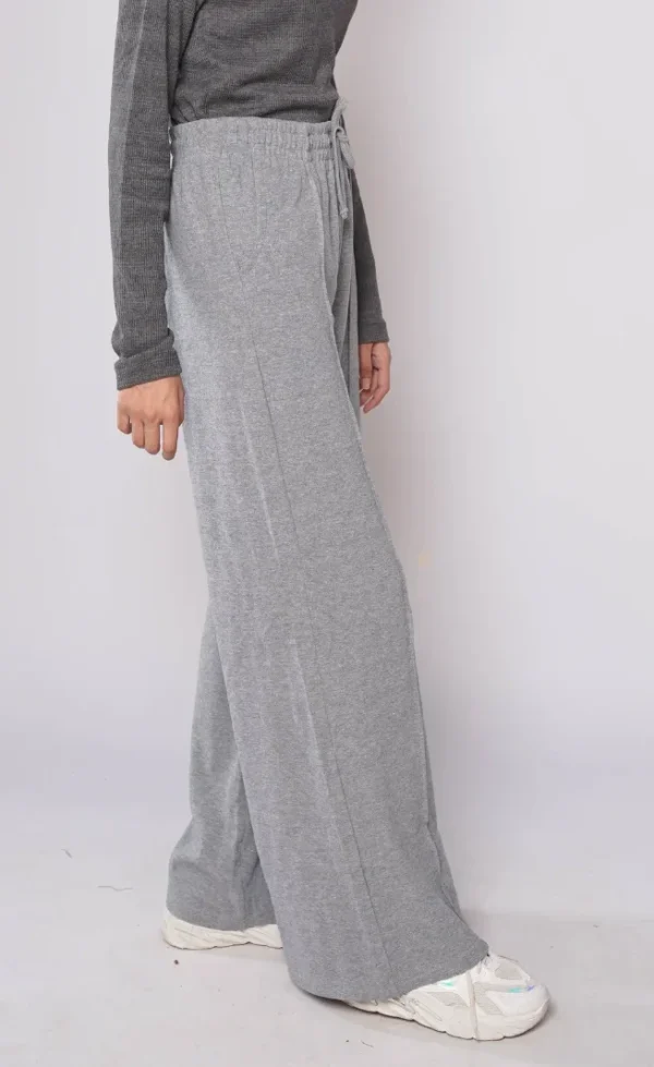 HM - Grey Wide Leg Seam Trousers - Image 5