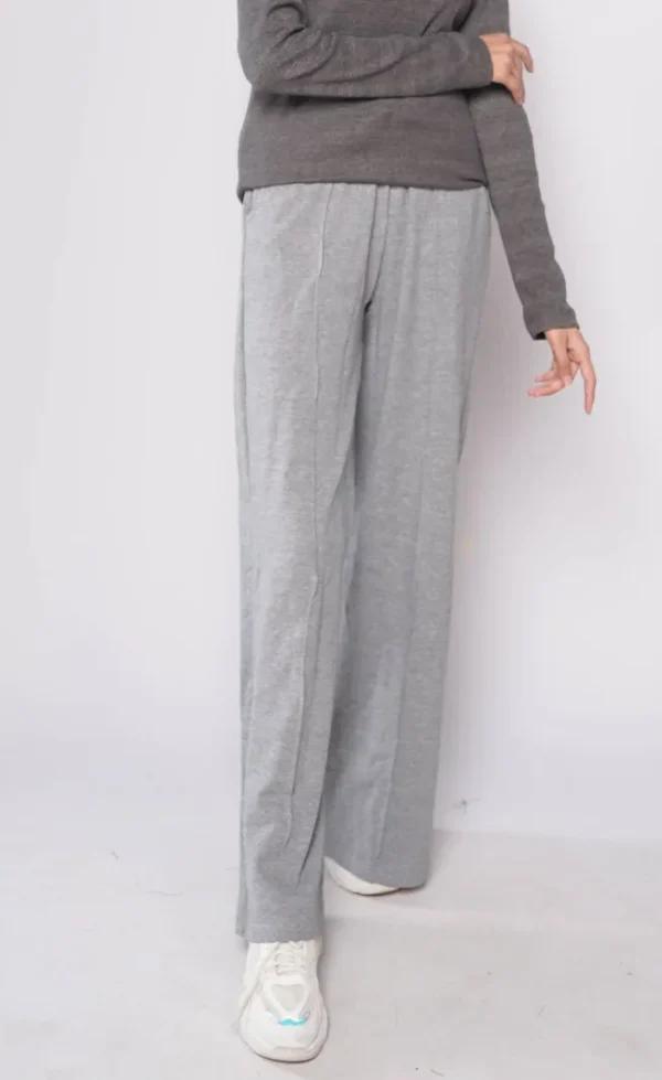 HM - Grey Wide Leg Seam Trousers - Image 4