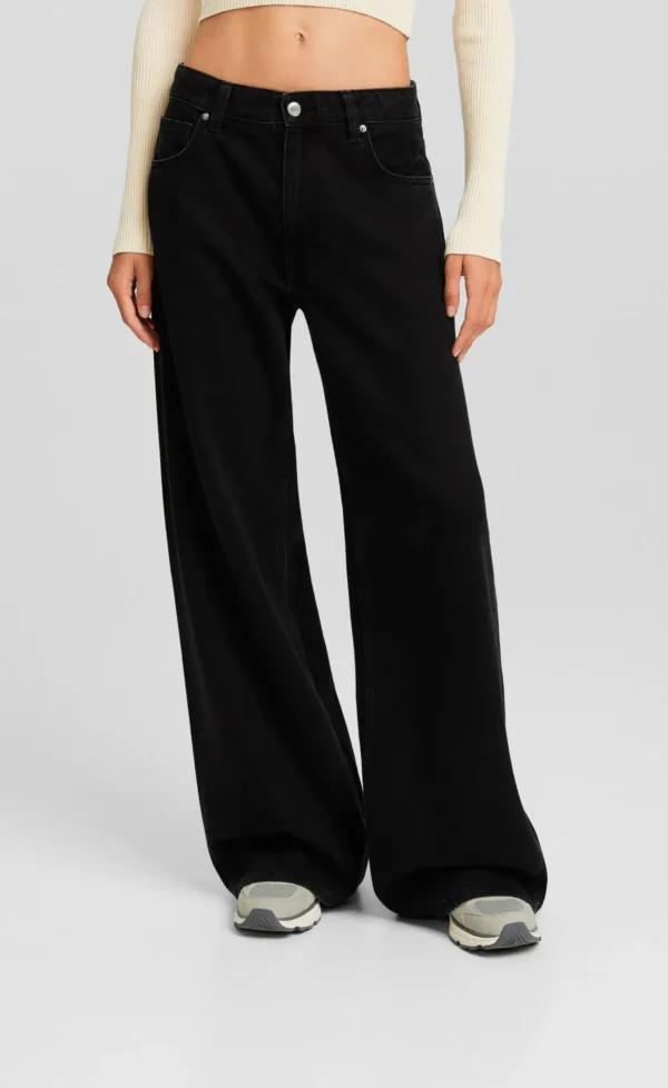 HM HIGH RISE-WIDE LEG JEANS - Image 2