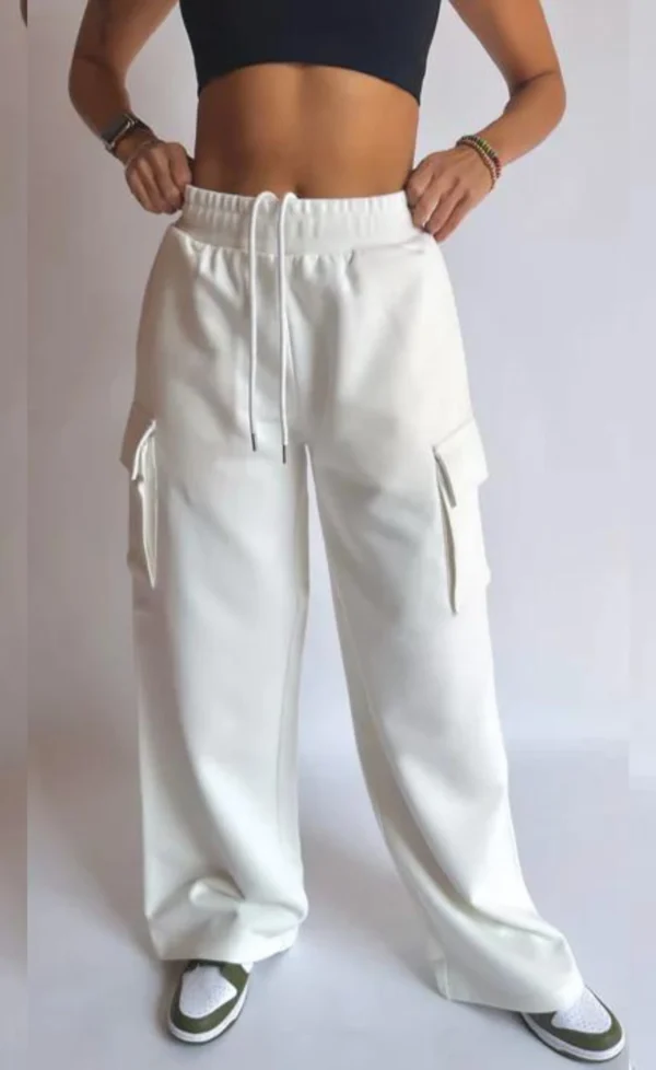 HM CARGO SWEATPANT - WHITE - Image 2