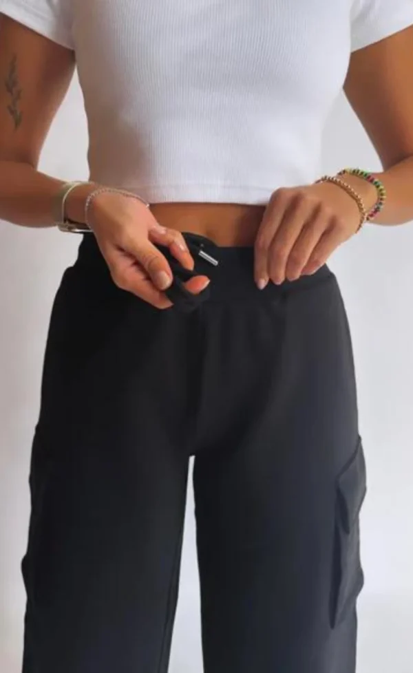 HM CARGO SWEATPANT - BLACK - Image 2