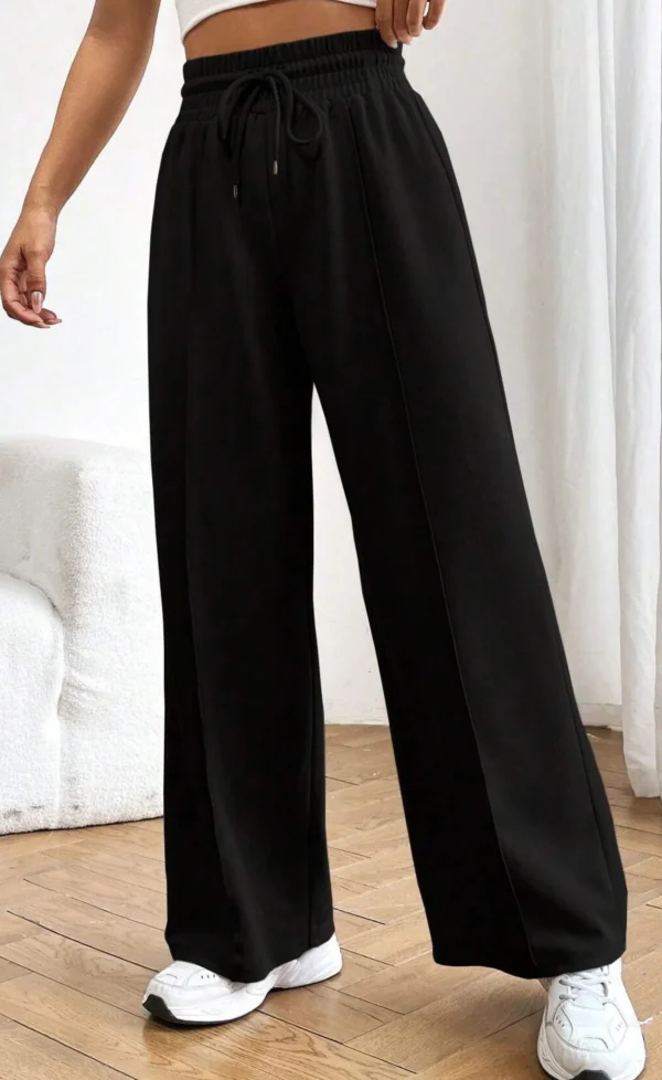 Wide Leg High-Waist Sweatpant - Image 4