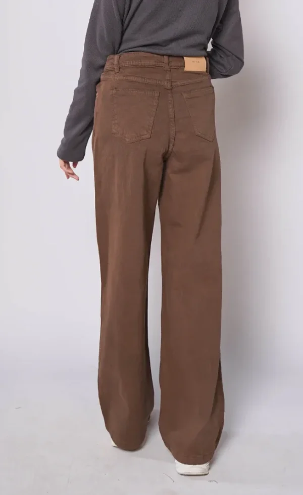 HM - Brown High Waist Wide Leg Jeans - Image 4