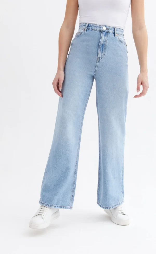 HM High Waisted Wide Leg Jeans - Image 2