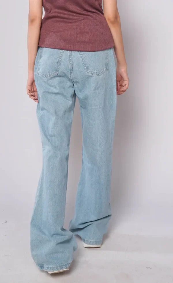 HM - Light Stonewash High Waist Flared Jeans - Image 6