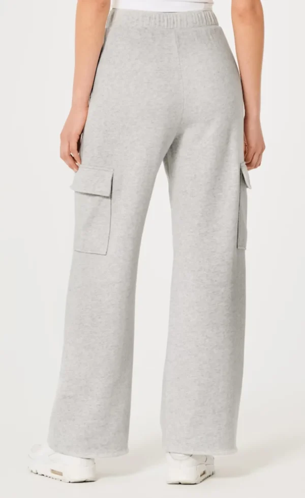 HM GREY HIGH WAISTED CARGO SWEATPANT - Image 3