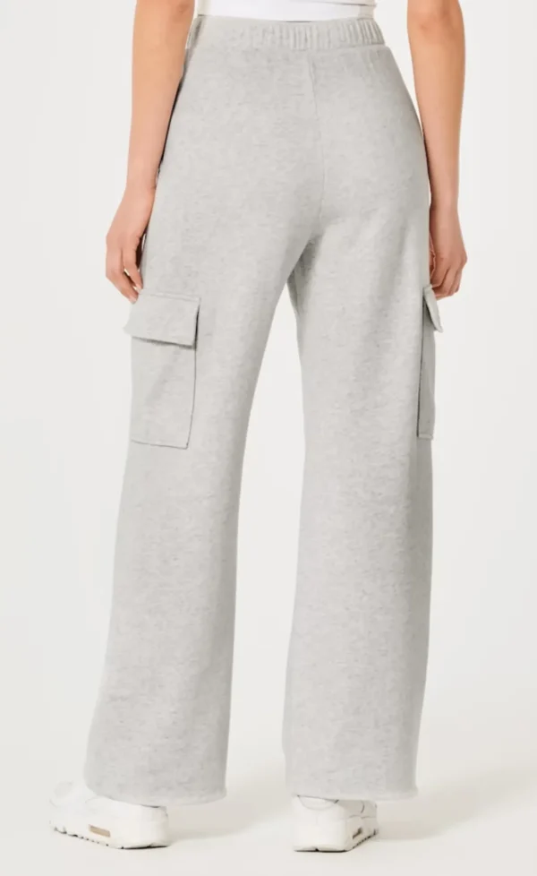 HM GREY HIGH WAISTED CARGO SWEATPANT - Image 3