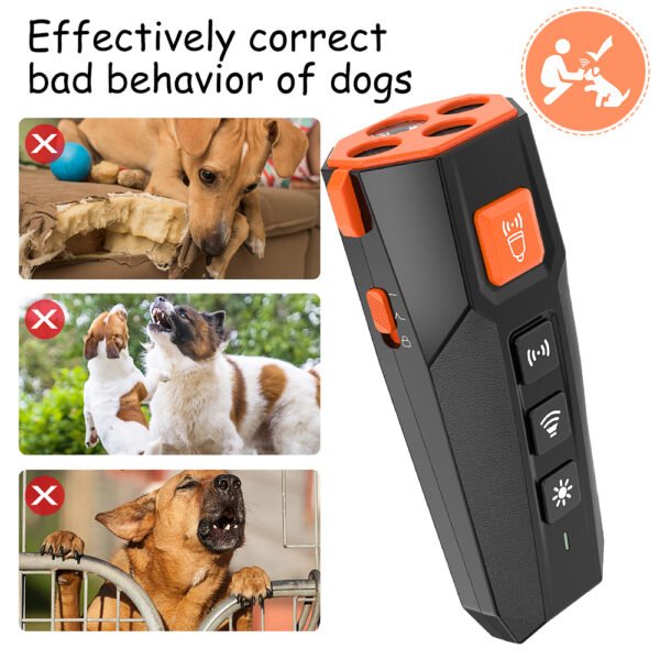 Ultrasonic Dog Bark Deterrent Device Handle Remote Control Training Good Behavior - Image 7