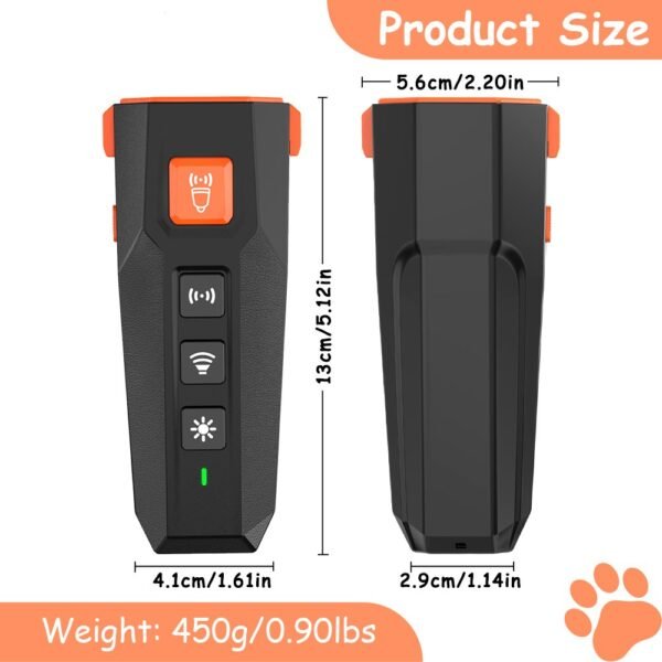 Ultrasonic Dog Bark Deterrent Device Handle Remote Control Training Good Behavior - Image 8