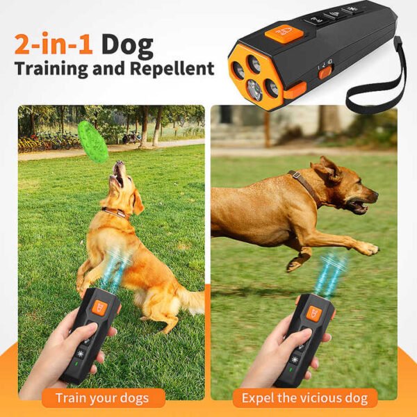 Ultrasonic Dog Bark Deterrent Device Handle Remote Control Training Good Behavior - Image 4