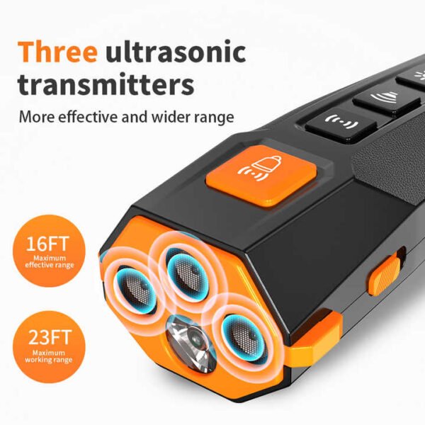 Ultrasonic Dog Bark Deterrent Device Handle Remote Control Training Good Behavior - Image 2