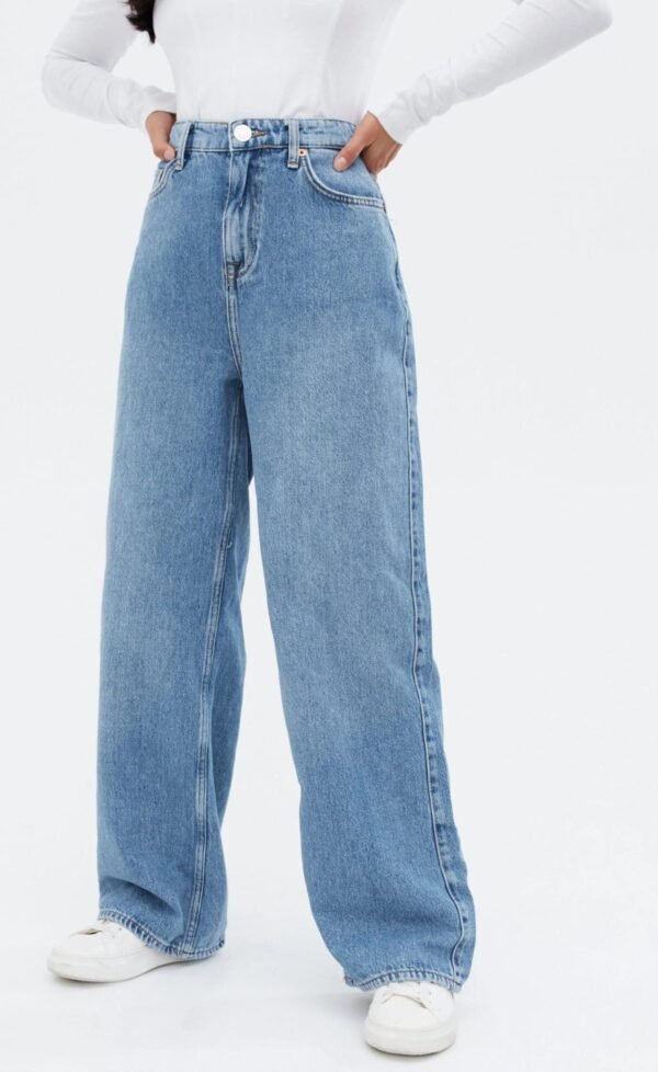 High Waisted Wide Leg Jeans - Image 2