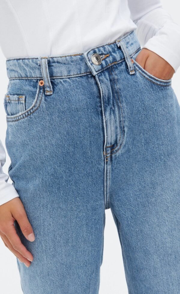 High Waisted Wide Leg Jeans - Image 4