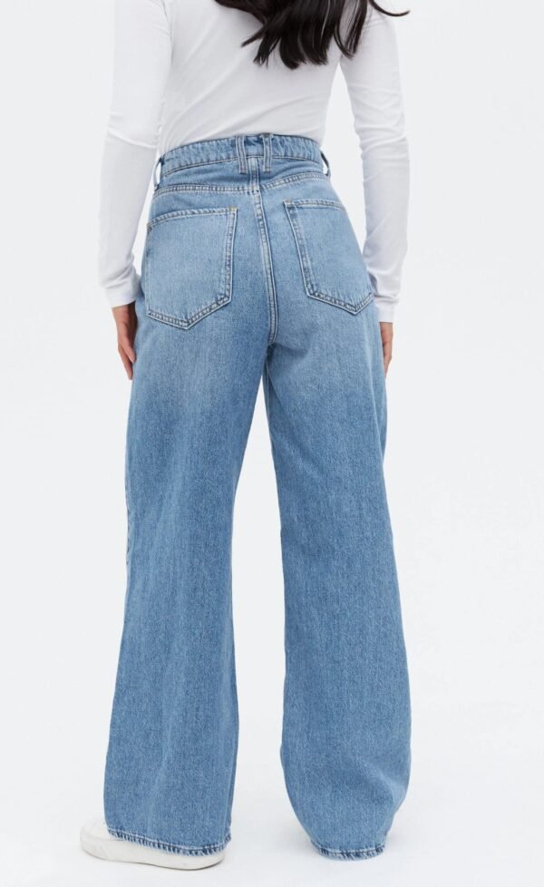 High Waisted Wide Leg Jeans - Image 3