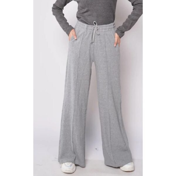 HM - Grey Wide Leg Seam Trousers