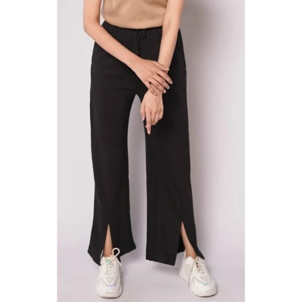 HM - Black Wide Leg Slit Trousers