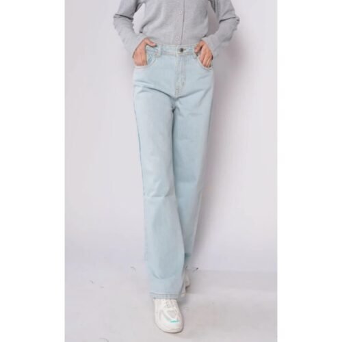 HM - Ice Blue High Waist Wide Leg Jeans