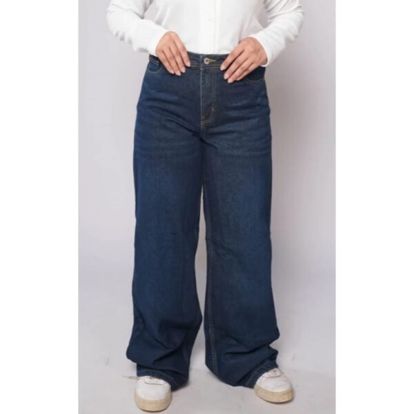 HM - Retro Wash High Waist Wide Leg Jeans