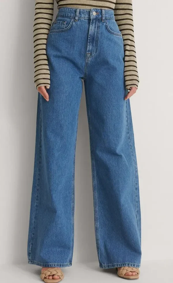 HM Blue Wide Leg Jeans - Image 2