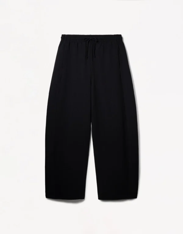 HM Pure Black Barrel Loose Trouser - Image 4