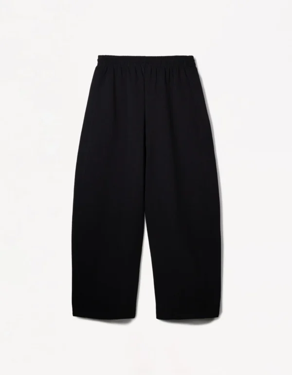 HM Pure Black Barrel Loose Trouser - Image 5