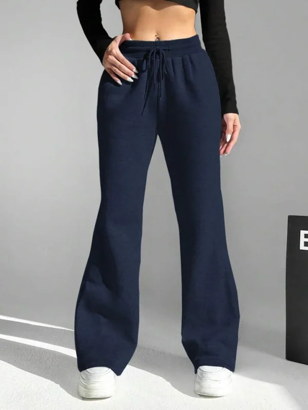 HM Navy Blue Flare Trouser - Image 2