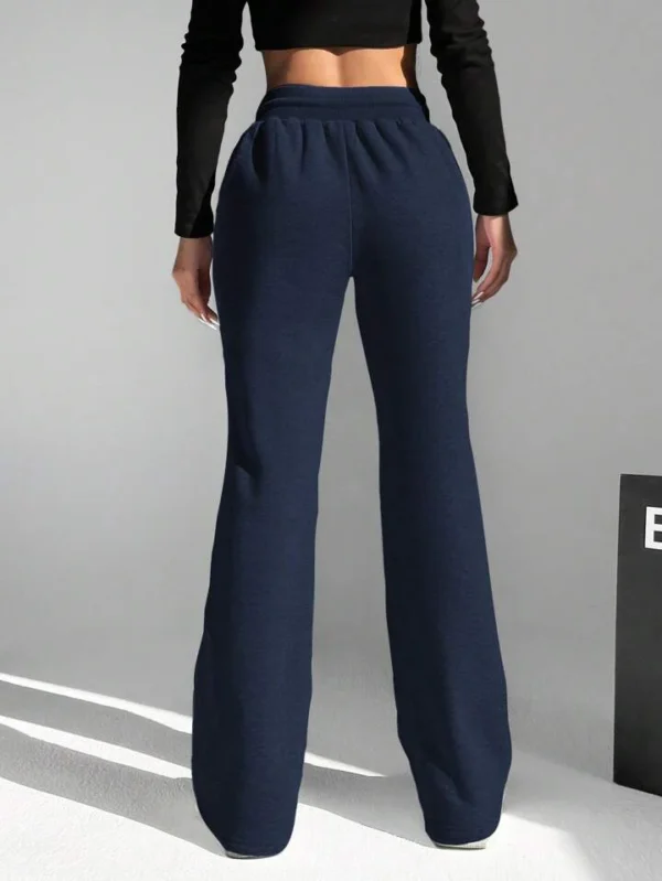 HM Navy Blue Flare Trouser - Image 5