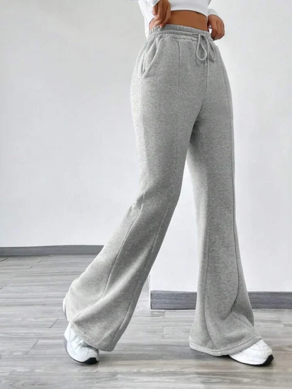 HM Grey Front-Seam Flare Trouser - Image 4