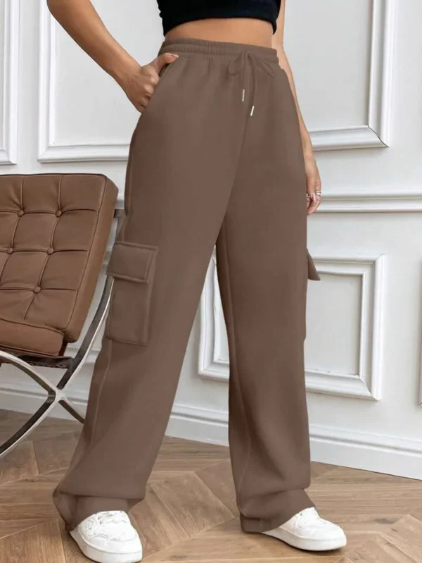 HM Brown Cargo Trouser - Image 2