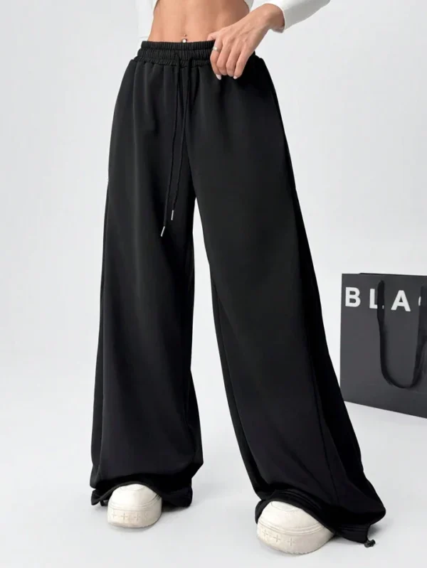 HM Pure Black Wide-Leg Trouser - Image 2