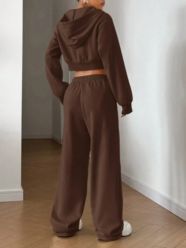 HM Brown Wide-Leg Trouser - Image 2