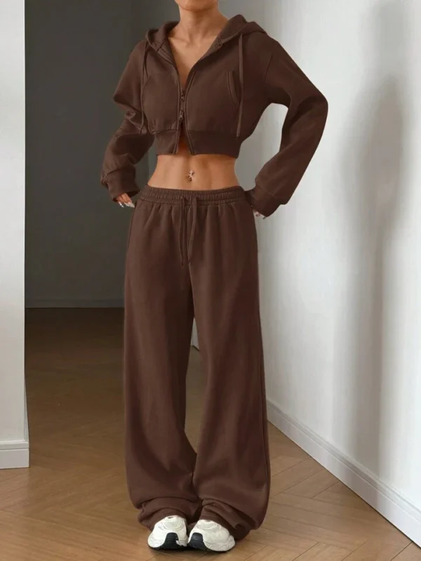 HM Brown Wide-Leg Trouser - Image 4