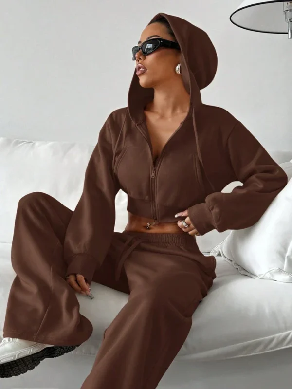 HM Brown Wide-Leg Trouser - Image 5