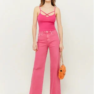 HM Vintage Pink Loose Jeans (SOFT RIPPED)
