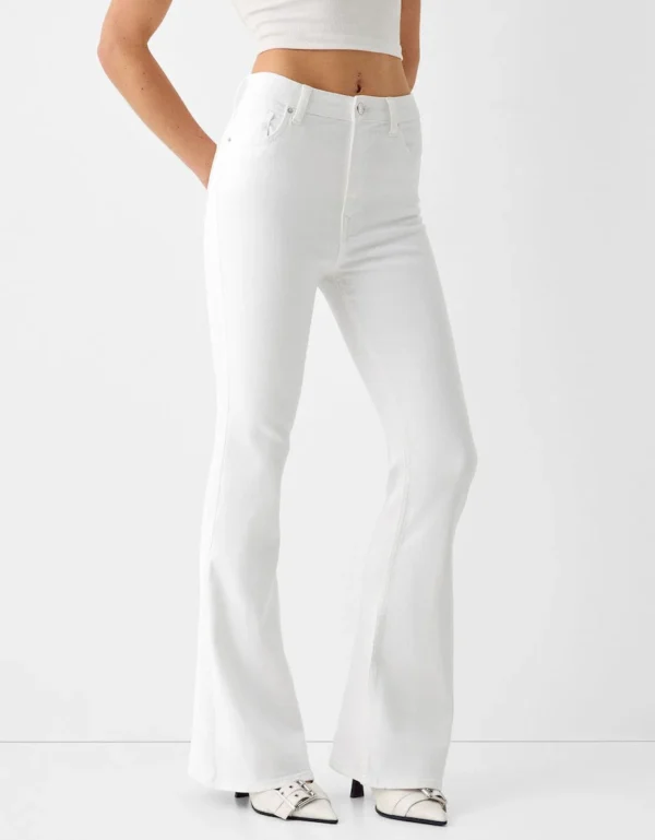 HM White Flare Jeans - Image 3