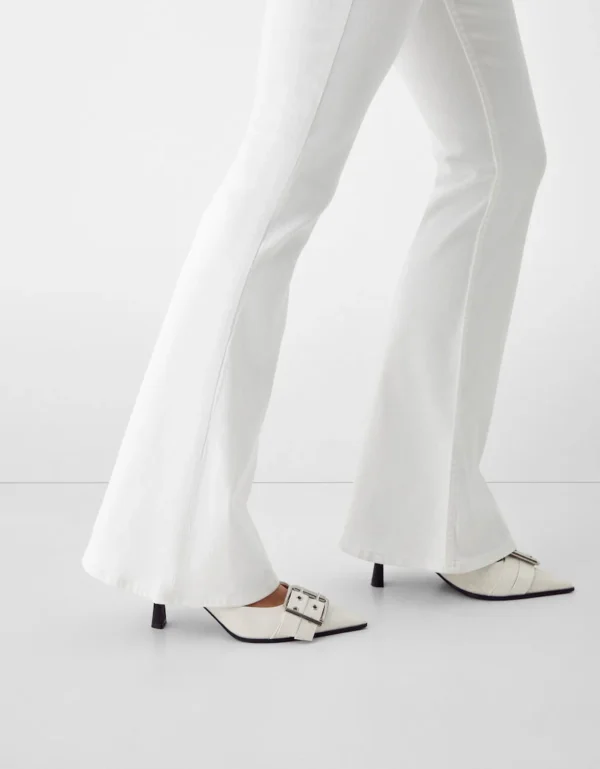 HM White Flare Jeans - Image 4