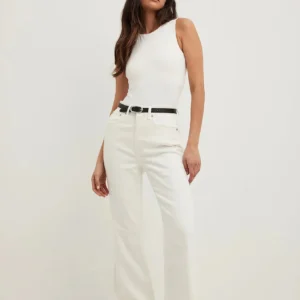 HM White Flare Jeans