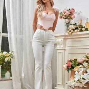 HM White Flare Jeans