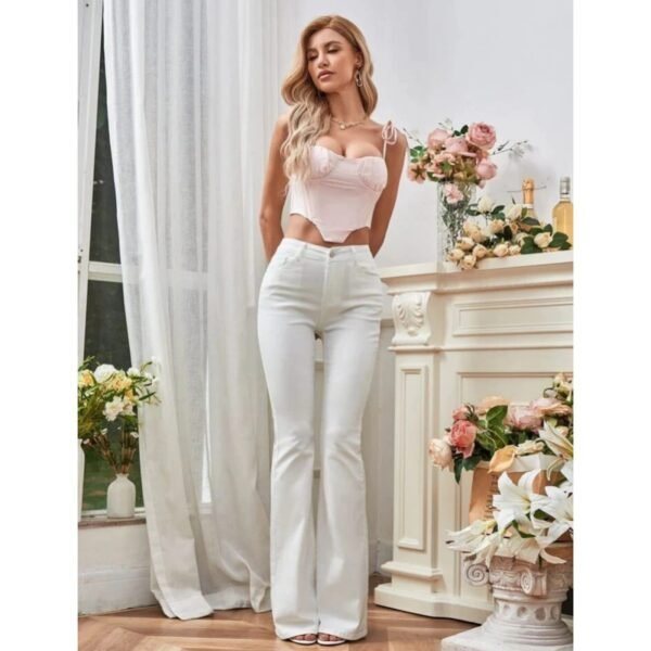 HM White Flare Jeans