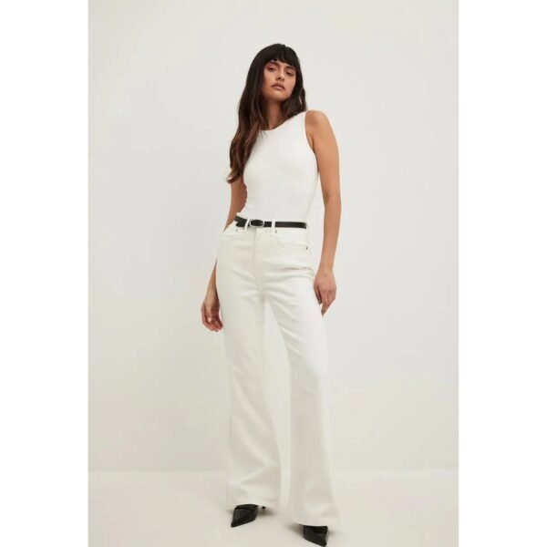 HM White Flare Jeans