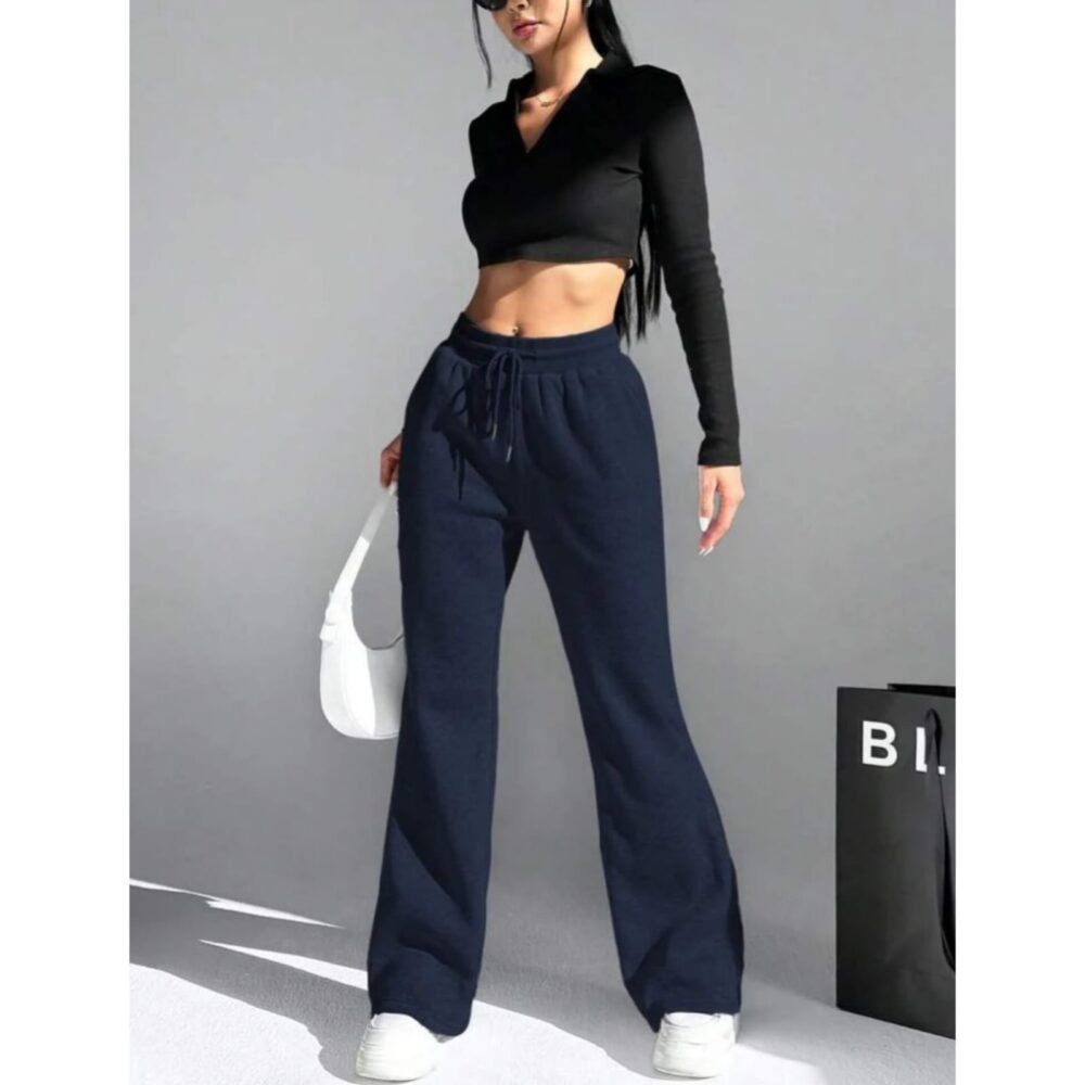 HM Navy Blue Flare Trouser