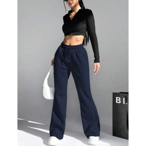 HM Navy Blue Flare Trouser