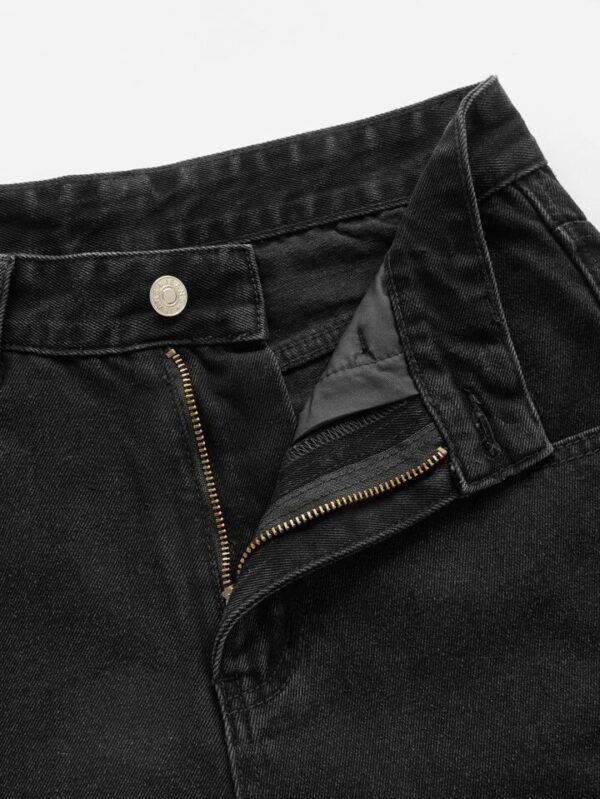 HM Faded Black Cargo Wideleg Jeans - Image 4