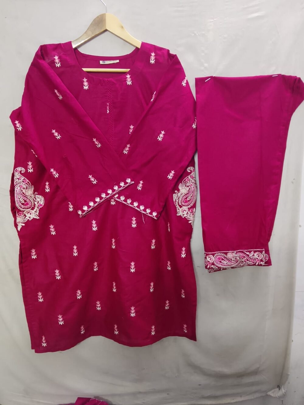 Doria Cotton 3PC Stitched Suit