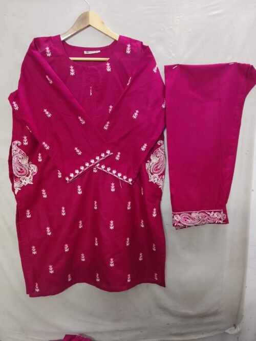 Doria Cotton 3PC Stitched Suit
