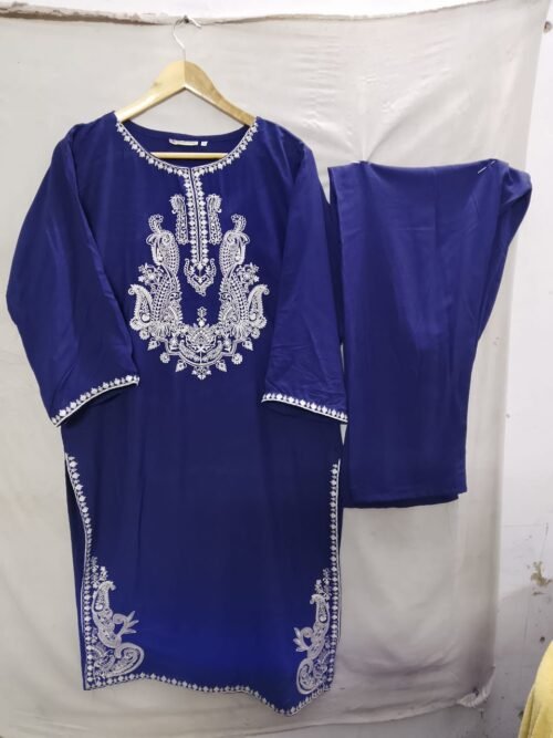 Stone Boski Embroidered 2PC Suit