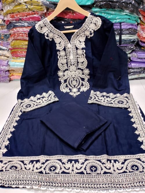 Khaddar 2PC Heavy Embroidery Suit