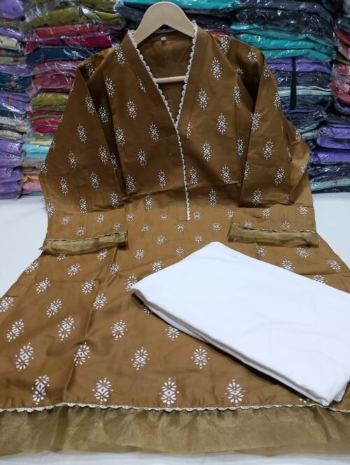 Bareeze Cotton 2PC Stitched Suit