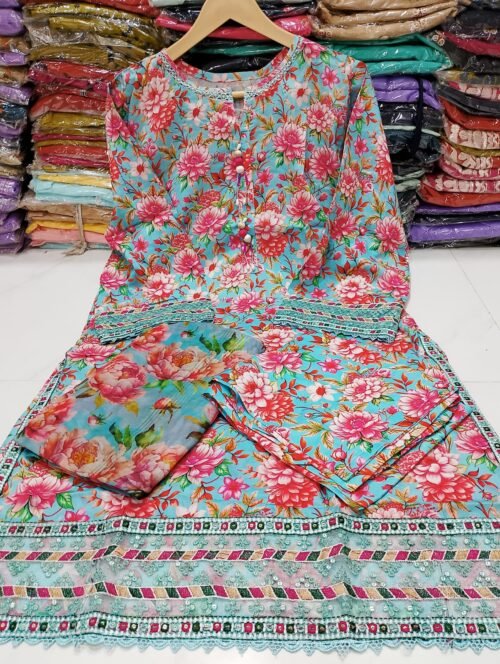 Embroidered Lawn 3PC Suit